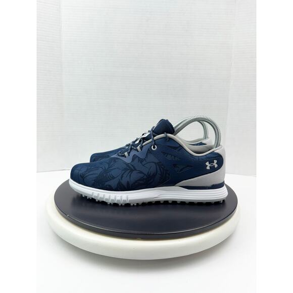 Under Armour Charged Breathe SL Women’s Size 7 Spikeless Shoes Navy 3024039-400 - Picture 1 of 11